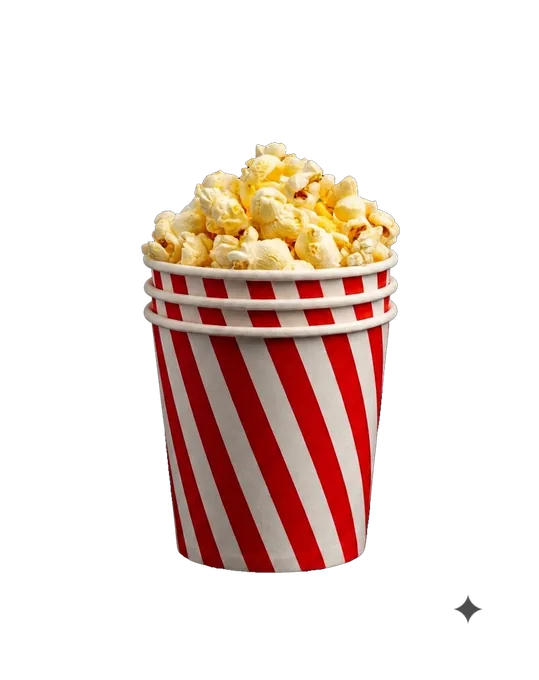 Kinmin butter popcorn in a bowl